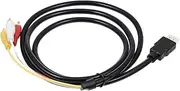 Angoily Connect Your Old Devices to Adapter Cable High Definition Cable for Tv Gold Plated Craftsmanship