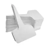 White 100x Seeding Marker Pen Garden Tags Plant Labels T-type Flexible Plastic