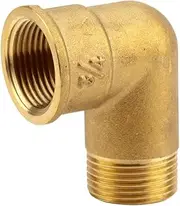 GARDENA Brass Angle with Internal and External Threads: Elbow with 26.5 mm (3/4 ") - Thread, for Changing The Direction of Pipes/Hoses (7283-20)