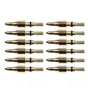 6/12pcs Archery Carbon Steel Arrowhead Spiral Insert Arrow Tip 100 grains for Bow and Arrow Shooting Accessories