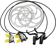 Magura MT7 Pro 4-Piston Post Mount Hydraulic Disc Brake Set w/ 180&203mm Rotor, MG2560