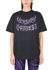 [Versace] Versace-Versace Goddess Oversized T-Shirt-Donna 40