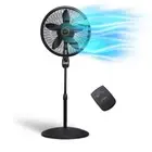 Lasko Oscillating Cyclone Pedestal Fan 18" Black w/ Programmable Timer + Remote
