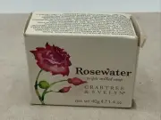CRABTREE & EVELYN ROSEWATER TRIPLE MILLED SOAP BAR - 40g/1.4oz SMALL