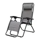 Caravan Sports Zero Gravity Outdoor Folding Camping Patio Lounge Chair, Gray