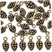 [TEHAUX] Pendant Gemstone Cone Rings Acorn Necklace Shortener Necklace Stand Pine Tree Bead Gold Necklace Chain Clasp Clasps for Craft Charms Accessory Jewelry Kit Bracelets Alloy