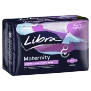 Libra Maternity Extra Long with Wings 10 Pads Soft & Absorbent