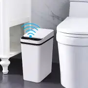 2.5 Gallon Bathroom And Kitchen Trash Can with Smart Touchless Smart Sensor