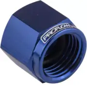 PFE820-04 Proflow Fitting Aluminium AN Flare Cap -04AN, Blue