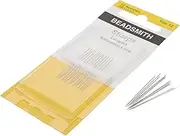 The Beadsmith Sharps Beading Needles - Size 12, Shorter for Smaller Areas, 12 Needles Per Card, European Quality, All Purpose Sewing Needle, Use for Mending and General Hand Sewing