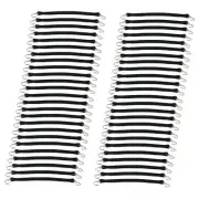 (Pack of 50) 21" Black Rubber Tarp Strap for Erickson 6703 Rust Resistant Bungee