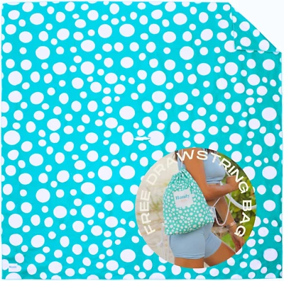 Plush Microfiber Beach Blanket, Extra Large Beach Mat for 3-6 Persons, Sandproof
