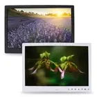 15 1280 * 800 HD Screen Digital Photo Frame Alarm Clock Movie Player (White ZZ1