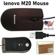 Lenovo M20 Mini Business Portable USB Wired Optical Mouse For PC Laptop Computer