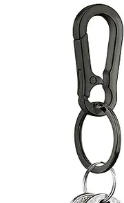 [Generic] Key Holder Keyring | Key Keeper Ring Storage Clip - Metal Key Holder Quick Release Keyring, Accessory For School Bags Belts Jeans Purse