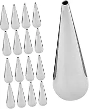 SHOWERORO 20pcs Stainless Steel Croissant Mold Non Stick Baking Tools for Pastries Conical Design for Home Commercial Kitchens Effortless Cleaning Safe Use
