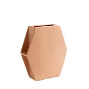 Ben David Hex Flower Vase Home/Lounge Decor Large - Caramel
