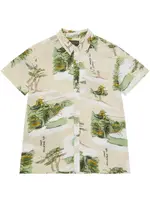 GUESS Green Oversize Shirt Size: 16, Viscose Rayon