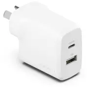 Cygnett Powerplus 32W PD Dual Port Wall Charger - White