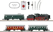 Märklin Model Railway Starter Pack 81874 "Museum Passenger Train with Steam Train BR 24 - Locomotive Track Z, 24 cm, Made of Metal with Plastic Tender, from 15 Years
