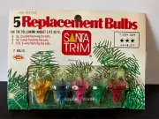 Vintage Christmas Tulip Replacement Bulb Lights Assorted Colors Taiwan New 7 vo