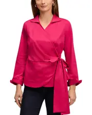Foxcroft Salina Wrap Top