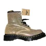 Doc Dr Martens Rainbow Ray 1460 Sand Women's Size 6 Combat Boots Brand New