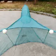 Shrimp Cage with Iron Chain Fishing Trap Net Folding Fishing Cage Foam Mesh 2M3M
