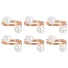 20Pcs Napkin Rings, Table Napkin Holders Buckles for Decorations, Rose Gold