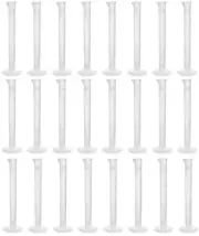 Eisco Labs 10ml Measuring Cylinders, Class B - Polypropylene - 24 Pack
