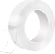 Washable Adhesive Tape, Traceless Reusable Clear Double Sided Anti-Slip Nano Gel