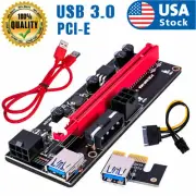 NEW Ethereum PCI-E 1x to 16x Powered USB3.0 GPU Riser Extender Adapter Card 009s