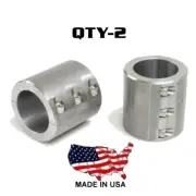2 - Steel Universal Weld On Bar Clamp 2" Roll Cage Fabrication Mount 6 Bolt