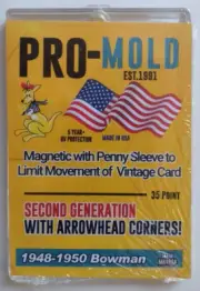 ProMold MH48SA 2nd Gen Magnetic Card/Sleeve Protector 1948-50 Bowman NIP