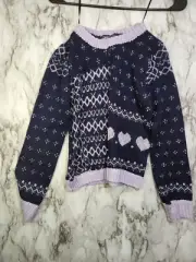 NWT Freshman 1996 Mix Stitch Fair Isle Sweater Girls Size M