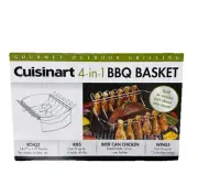 Cuisinart 4-In-1 BBQ Basket. Roast, 6 Rack Ribs, Beer Can Chicken, And Wings!