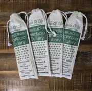 Reusable Bamboo cutlery set 4 bags