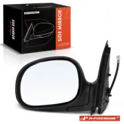 Black Manual Folding Mirror Driver for Ford F-150 98-01 Extended/Standard Cab
