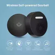Wireless Doorbell No Battery Required Waterproof Self-Powered Door Bell Set Home