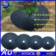 12PCS Mulch Ring Tree Protector Mats 15-42cm Disc Shrub Tree Guard Weeding Pads.