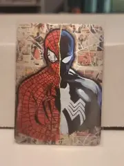 Kyle Willis Signed Metal Art Card ~ Spider-Man & Black Suit Spider-Man