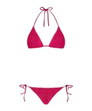zigzag-knit bikini set IT40,IT44,IT42 purple