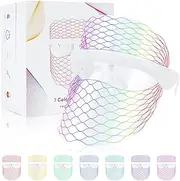 Youngly 7 Colors LED Face Mask Light, Led Mask Facial,Red and ​Blue Light Mask for Face,Lightweight Home Skin Care