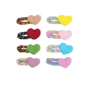Dopamine Wool Felt Heart Hairpin Cute Plush Hair Clip Fashion Accessories