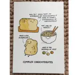 【英國製】A6尺寸 COMPLEX CARBOHYDRATES 英式幽默明信片BY GEMMA CORRELL環保紙製品