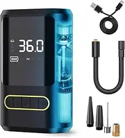Tire Inflator Portable Air Compressor for Cars - 150PSI Portable Tire Inflator with Digital Gauge, Cordless with Auto-Shutoff, Air Pump for Car Tires, Bicycle, Motorcycle