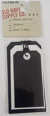 OLD NAVY SUPPLY CO. Assorted Sizes DELUXE GIFT TAGS with String - 3 pcs