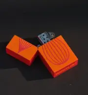 Seth Rogen Hpuseplant Fliptop Oil Lighter Orange And Red