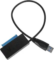 CIYODO USB to Hard Drive Adapter Cable Connect Drives to Computer for Fast Data Transfer Portable Compact Design Compatible with Ssds Black