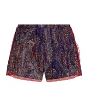 Dries Van Noten Jacquard Mini Shorts FR36 multi-color